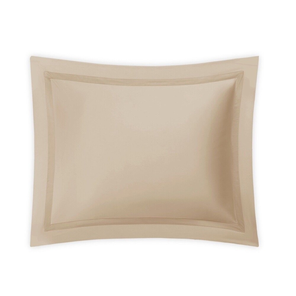 Matouk Nocturne Egyptian Cotton Sateen Standard Sham (1) $195 Khaki